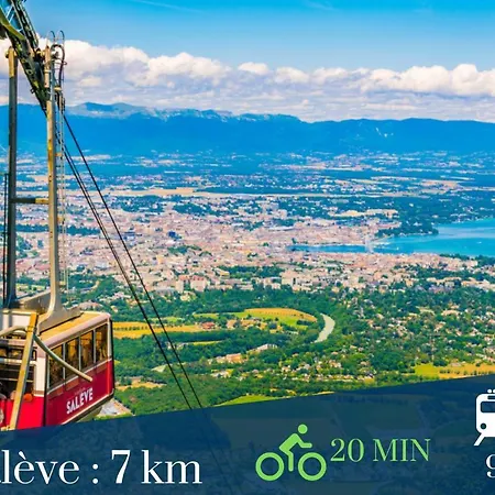 게스트하우스 Dolce - Proche Gare & Tram - Parking - Balcon - Wifi Gratuit 앵빌리